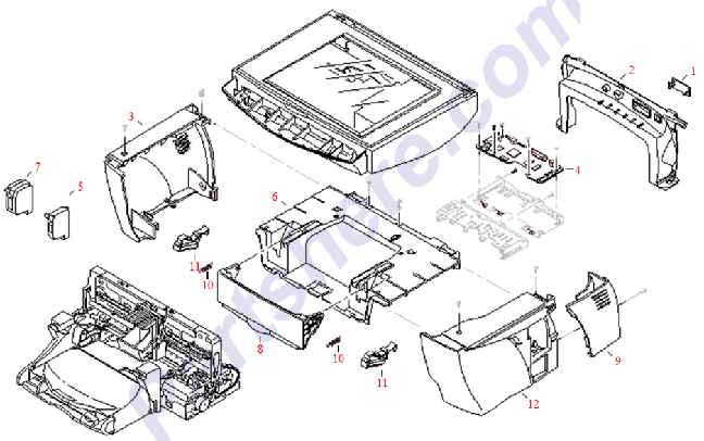HP parts picture diagram for C6734-40019, C6734-40020, C6734-40021, C6734-40022, C6734-68001, C6737-69015, C6680-40020, C6734-40028, C6680-80020